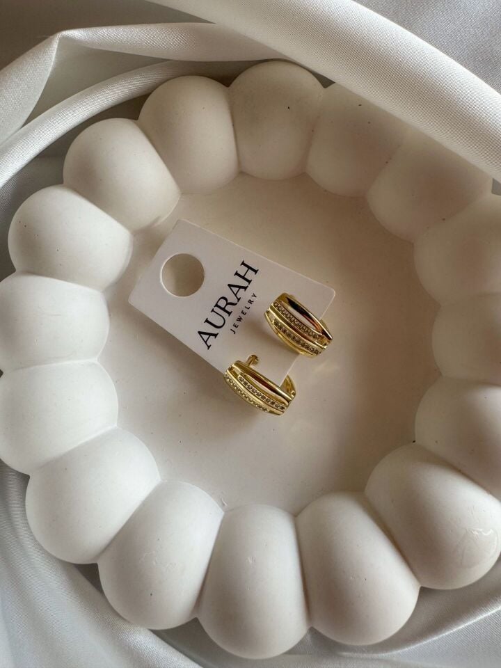Zirkon Hat Küpe