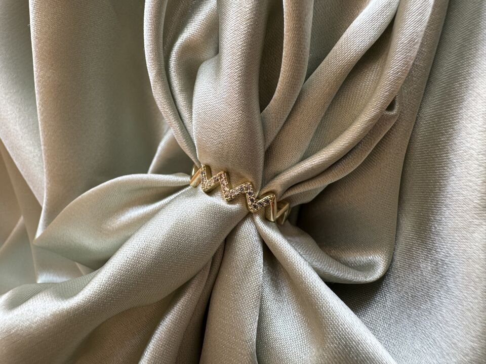 Zikzak Model Zarif Yüzük