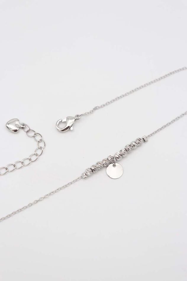 Boncuk Detay Silver Halhal