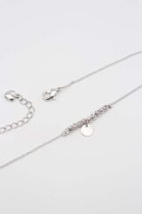Boncuk Detay Silver Halhal
