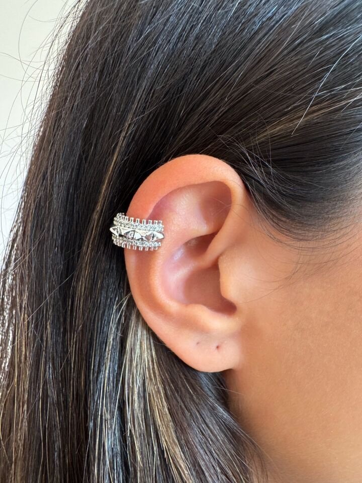 Silver Zımba Earcuff