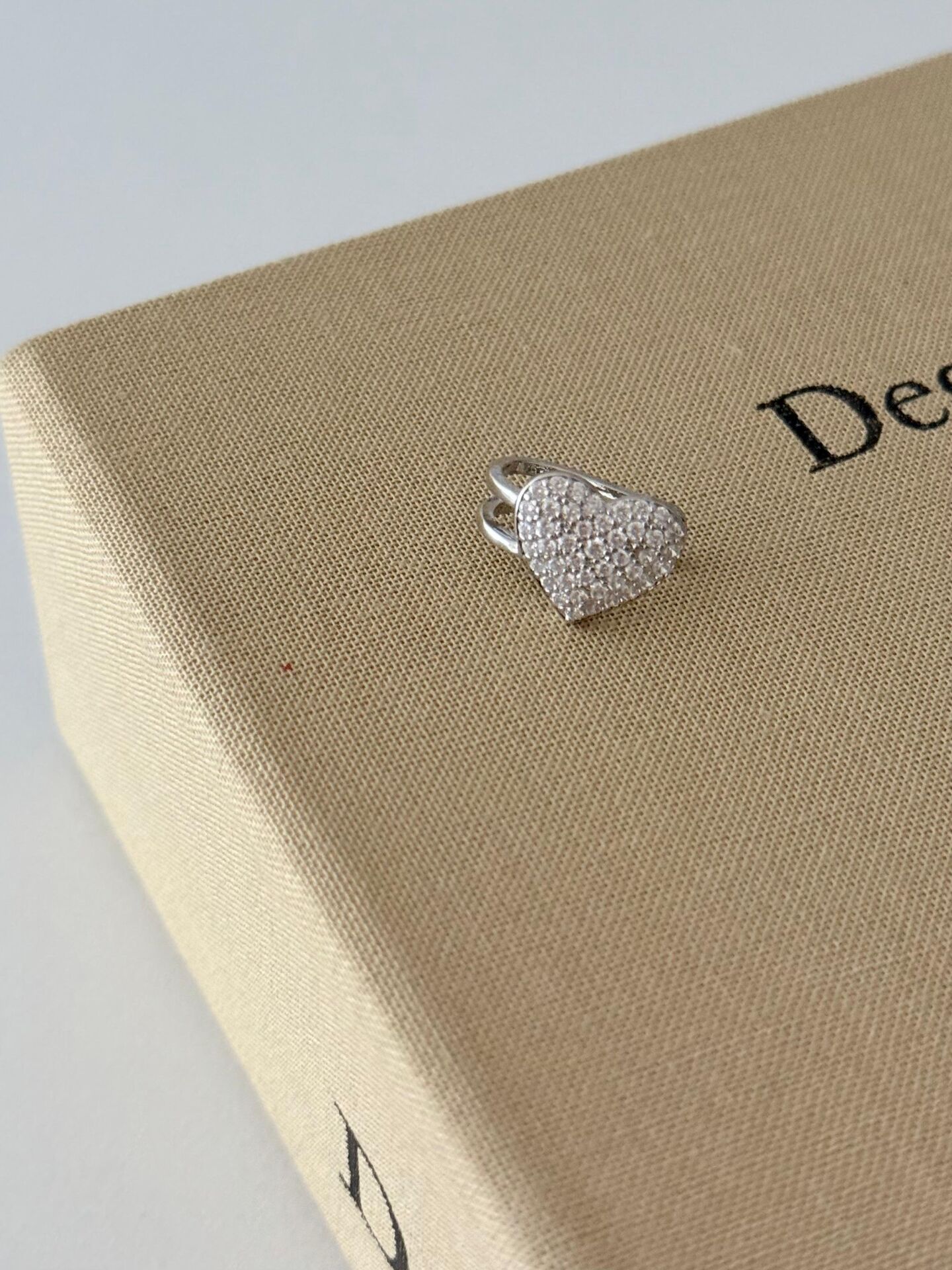 Kalp Tasarım Silver Earcuff