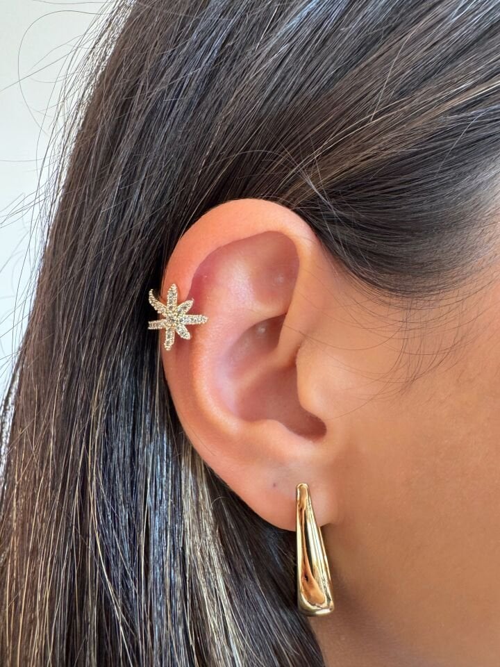 Işıltı Gold Earcuff