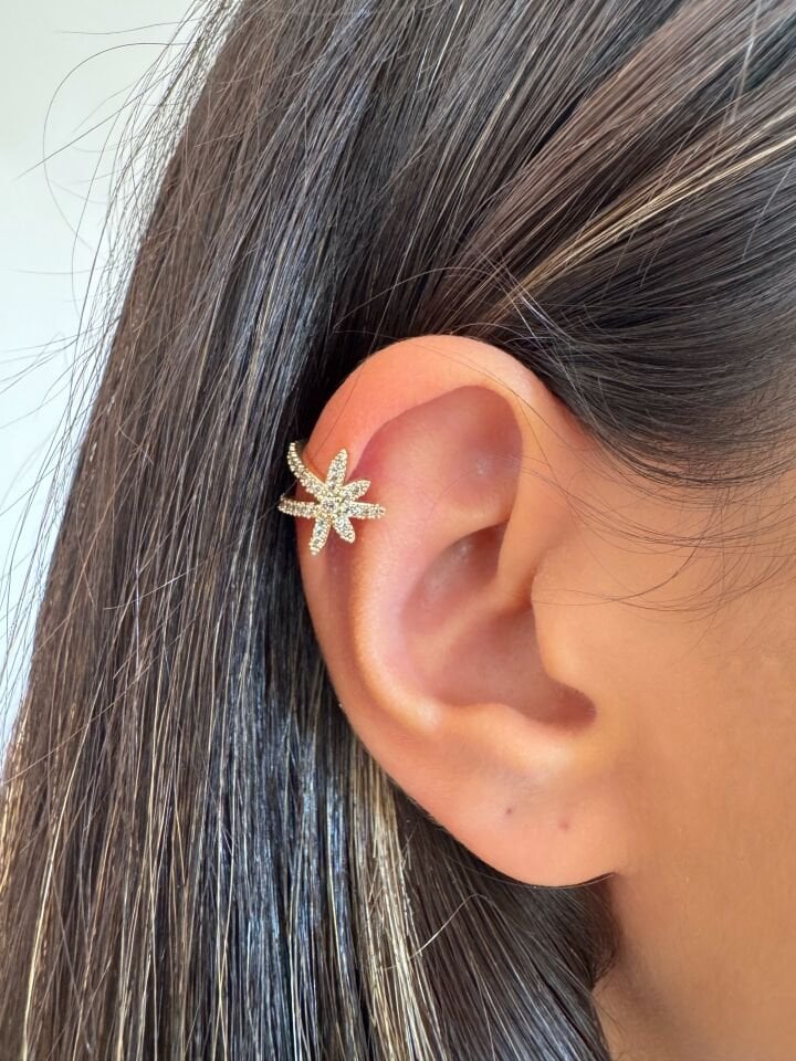 Işıltı Gold Earcuff