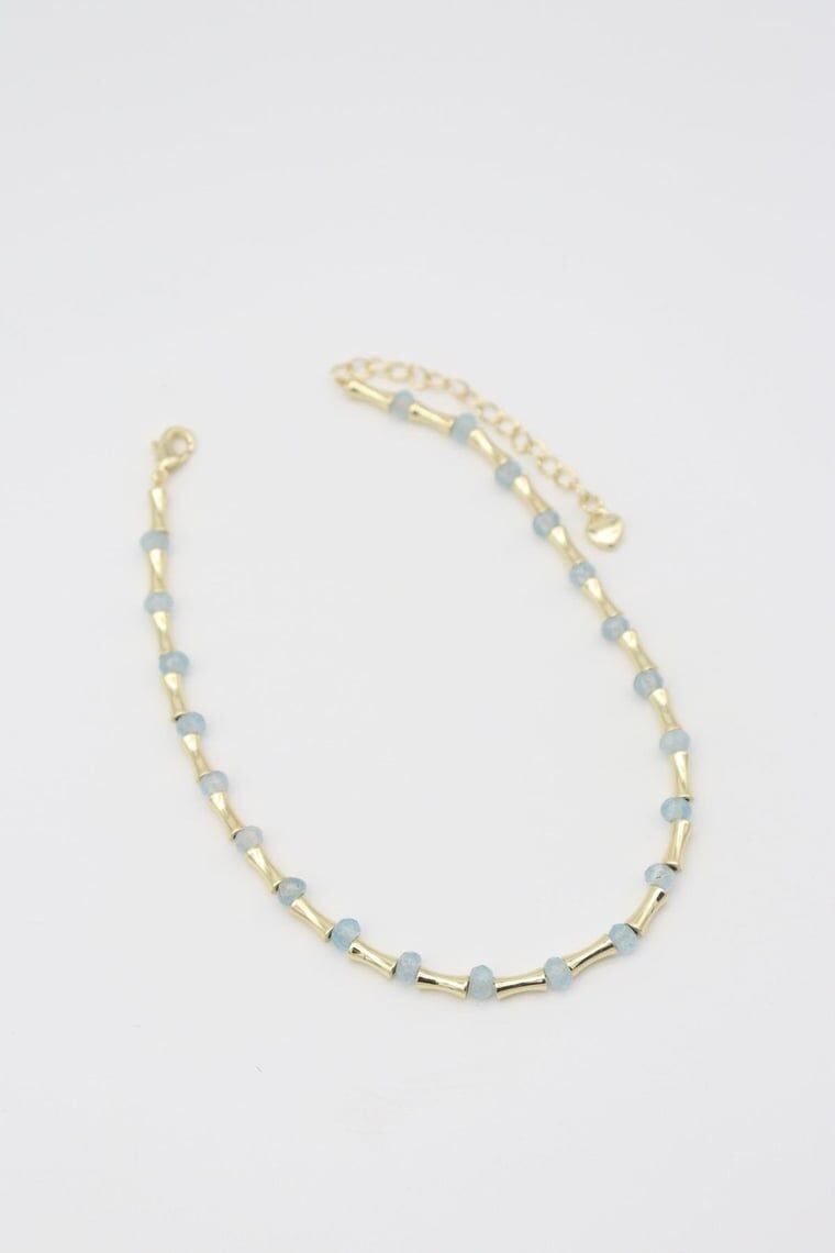 Şeffaf Taşlı Boncuk Halhal