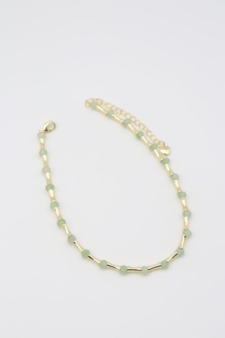 Şeffaf Taşlı Boncuk Halhal- 2