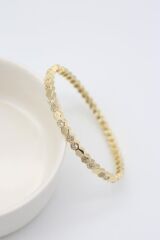Kristal Model Gold Kelepçe