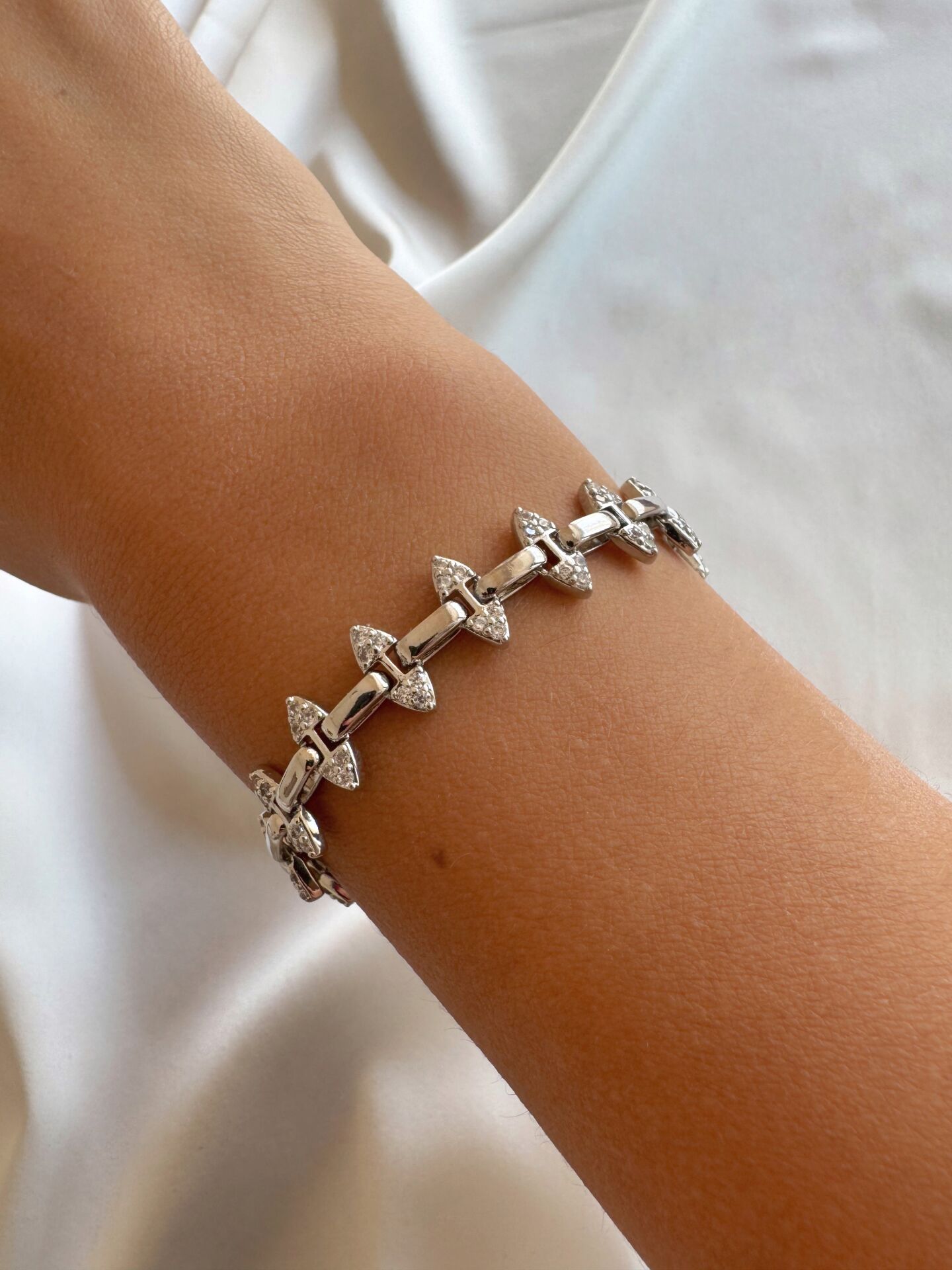 Silver Zikzak Bileklik