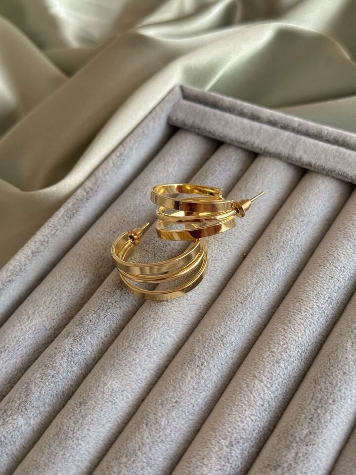 Üç Hat Halka Küpe