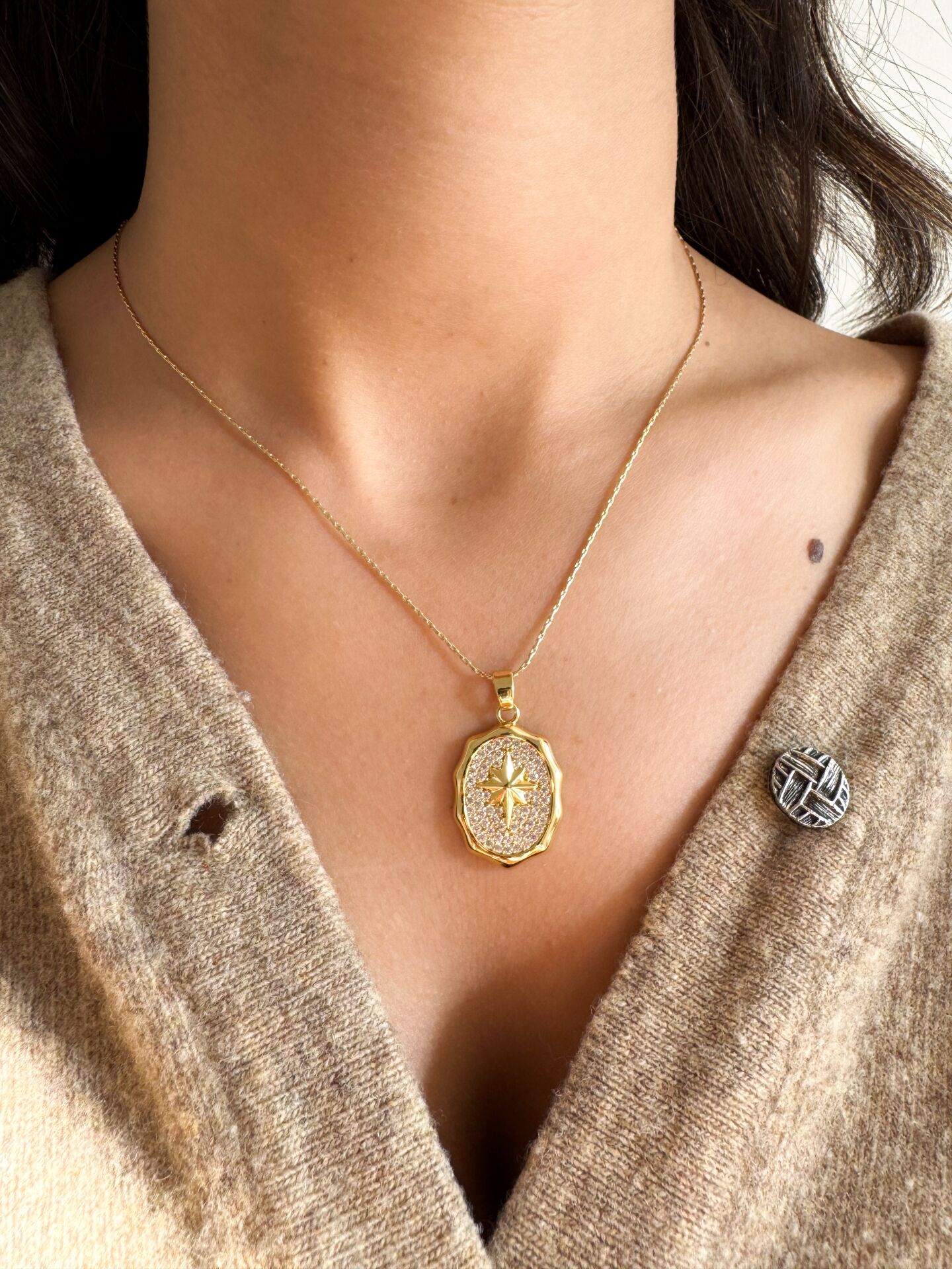 Vintage Pusula Kolye