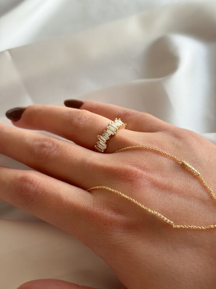 Taşlı Baget Yüzük