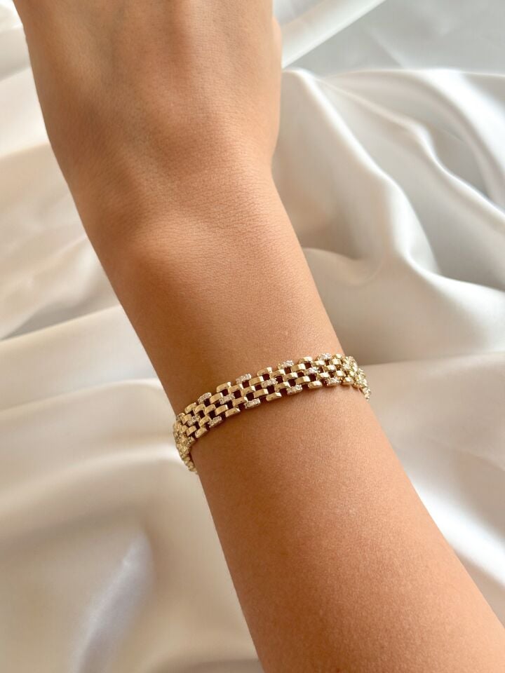 Hasır Taşlı Bileklik