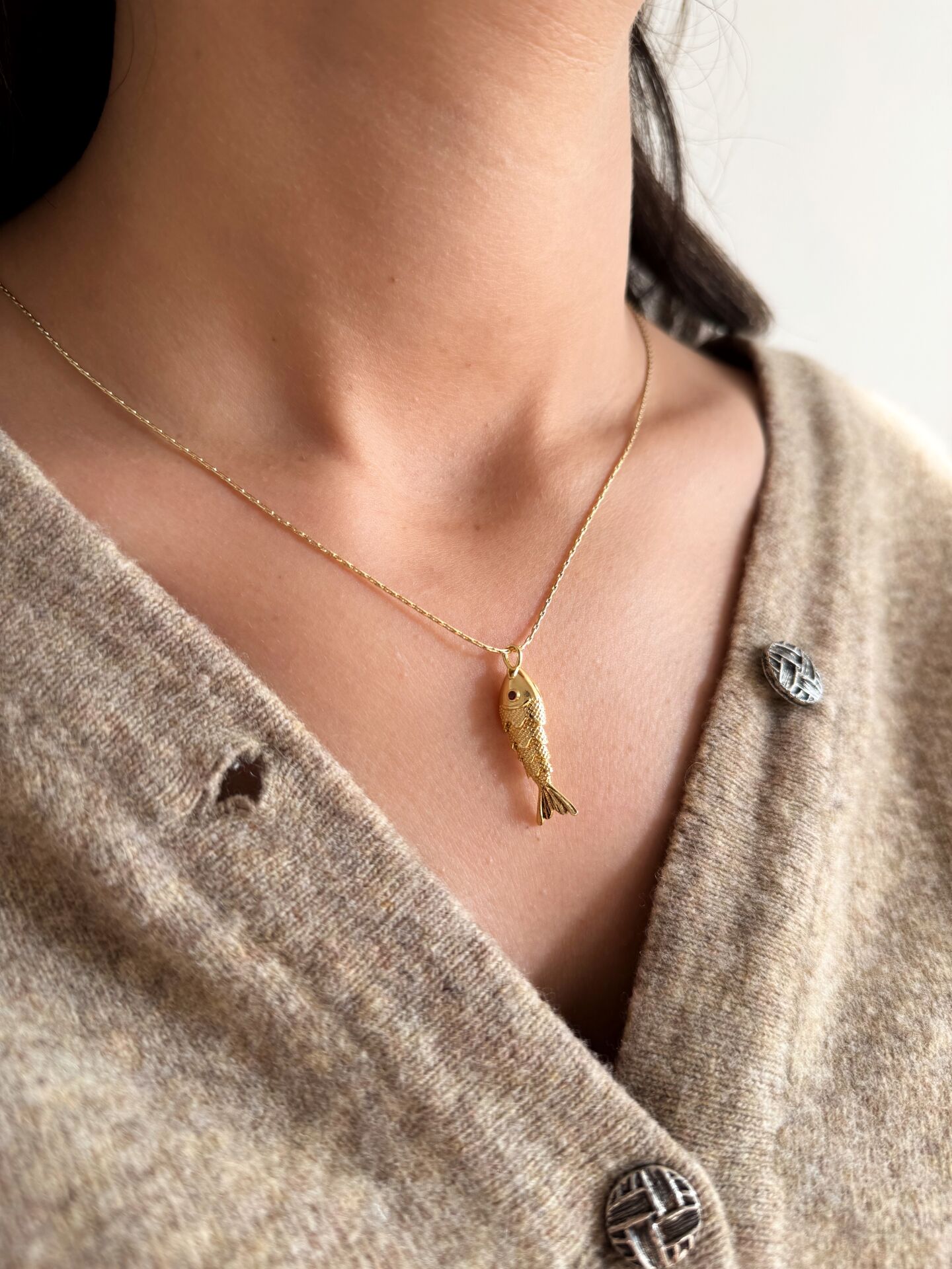 Vintage Balık Kolye