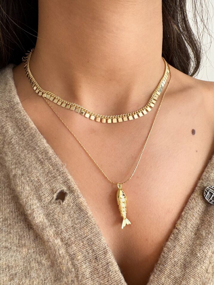 Vintage Balık Kolye