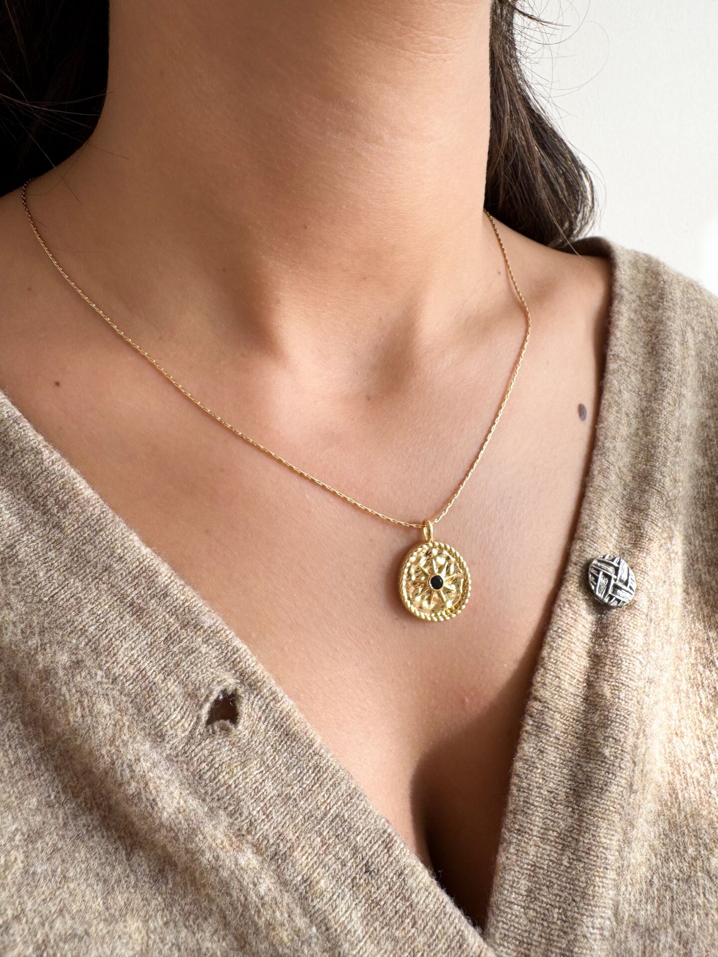 Vintage Madalyon Kolye