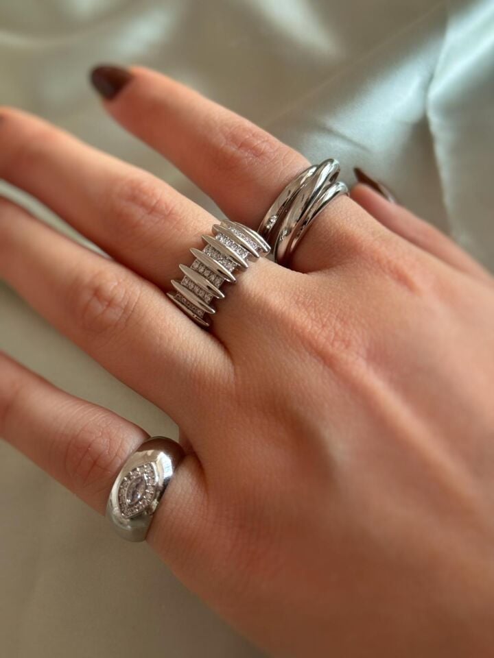 Silver Taşlı Yüzük