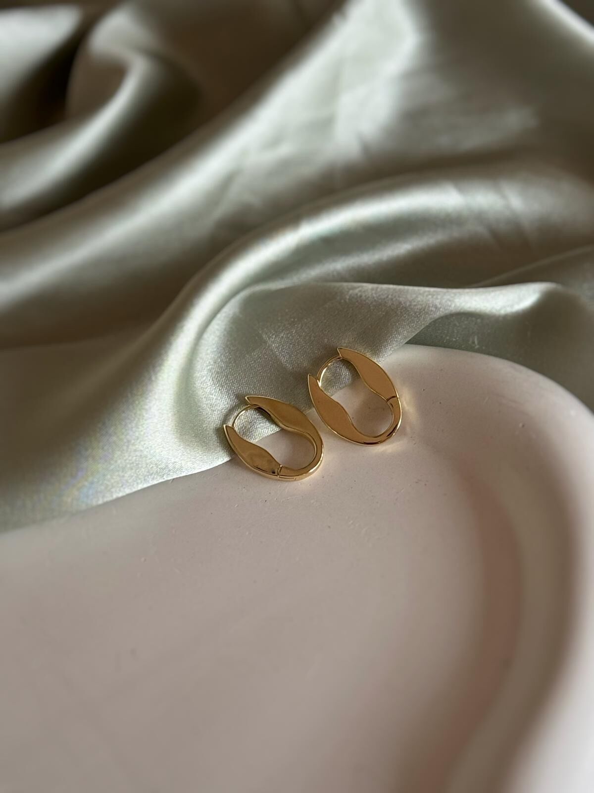 Mini Oval Küpe