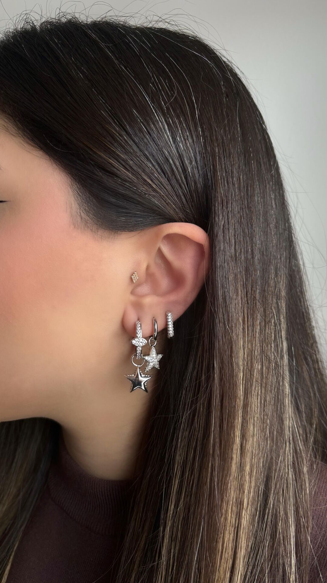 Yıldız Üçlü Küpe Set