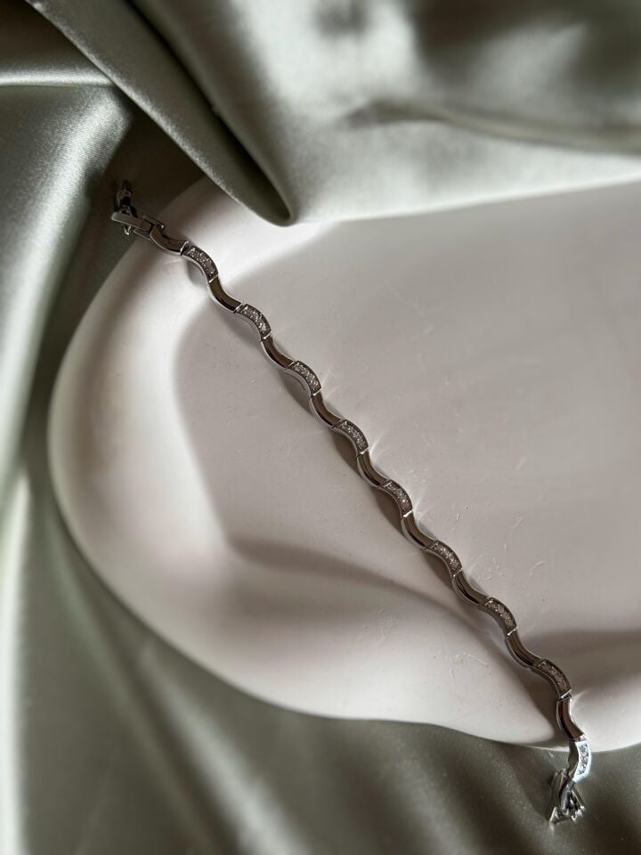 Silver Dalga Bileklik