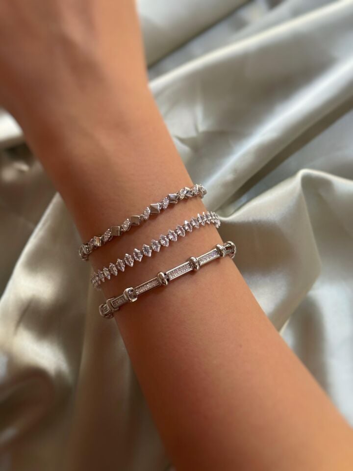 Silver Kristal Bileklik