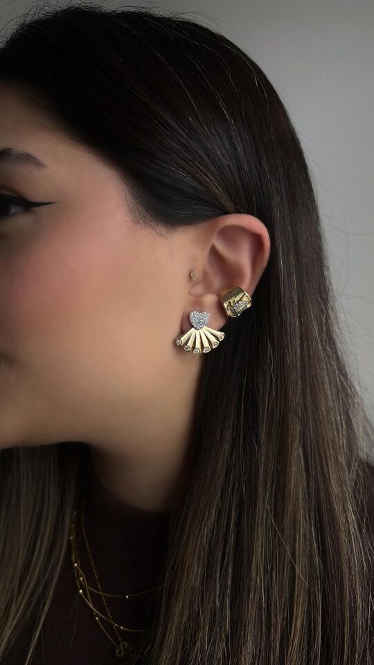 Plaka Yengeç Earcuff