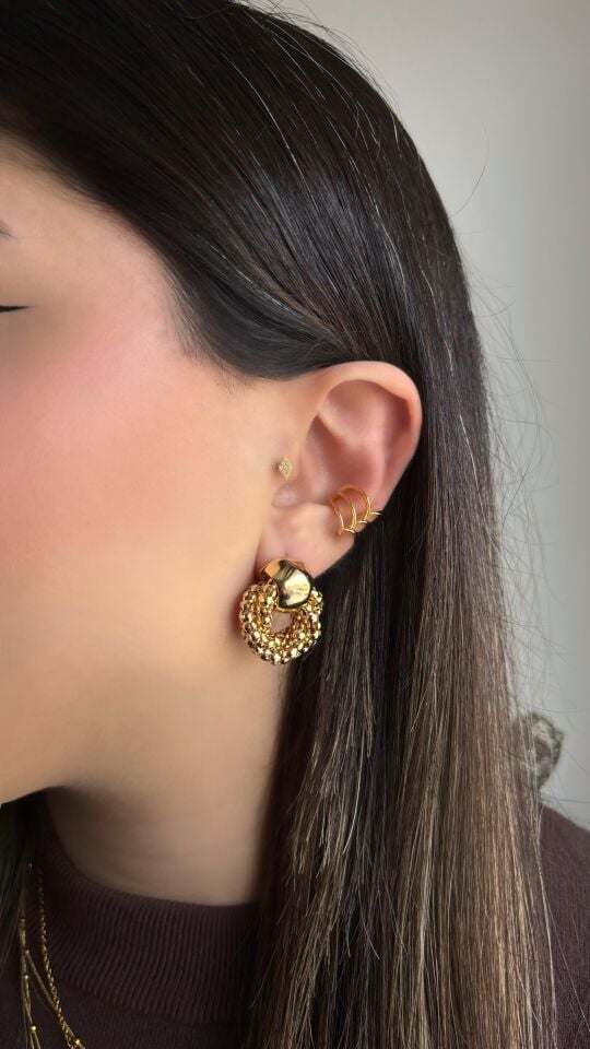 Gold Sıralı Earcuff