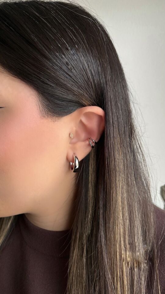 Mini Silver Earcuff
