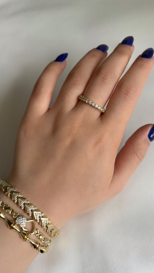 Gold Tam Tur Yüzük