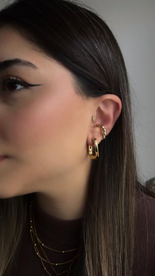 Düz Burgu Earcuff
